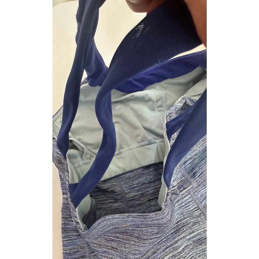 Lululemon Enhearten Tank Space Dye Camo Caspian Blue Racerback Size 8 - Picture 8 of 8